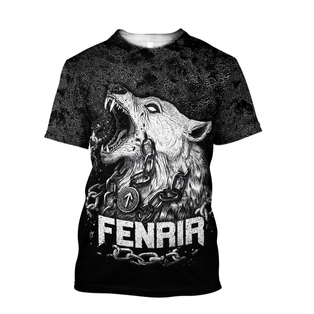 Premium Fenrir Wolf 3D All Over Printed Unisex Shirts