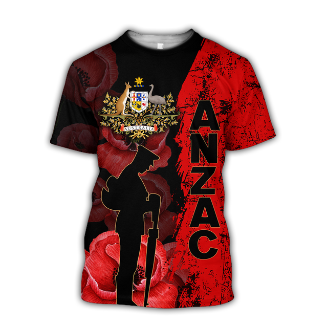 Premium Anzac Day 2021 Australian Coat of Arms 3D Printed Unisex Shirts TN NTN31032103