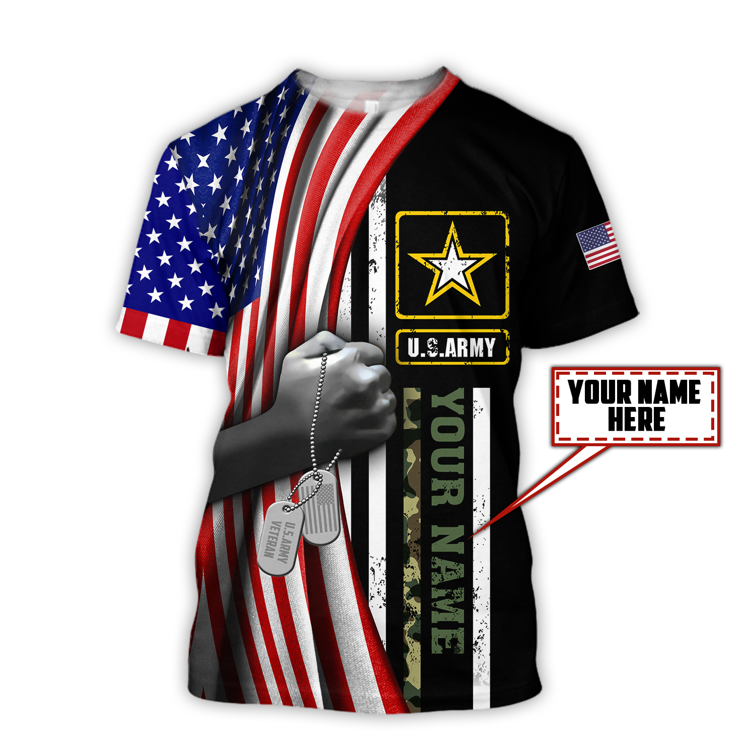 US Army 3D All Over Printed Unisex Shirts