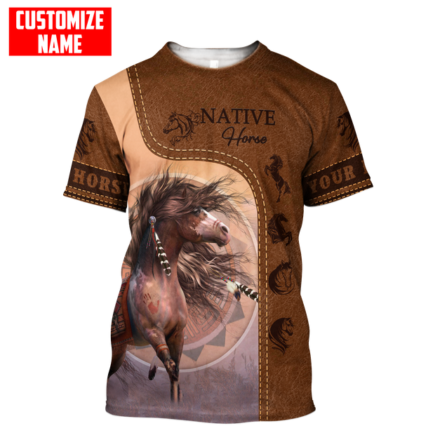 Customized Name Native American 3D All Over Printed Shirts for Women