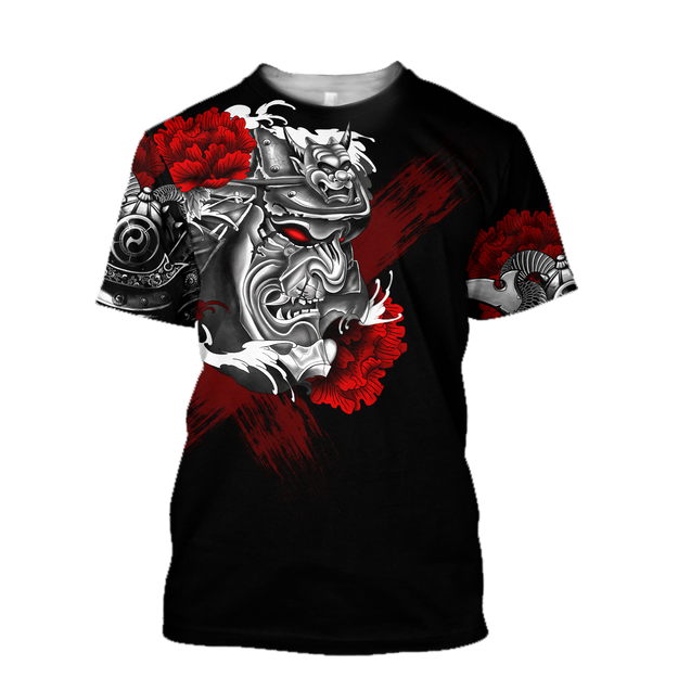 Premium 3D Printed Samurai Tatoo Shirts MEI