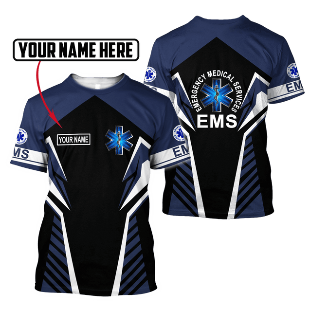 Personalized Name EMS 3D All Over Printed Unisex Shirts Ver 2