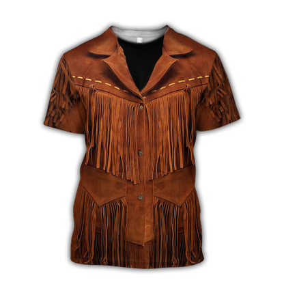 Native Cowboy Jacket No23 Cosplay 3D Over Printed Unisex Deluxe Hoodie ML