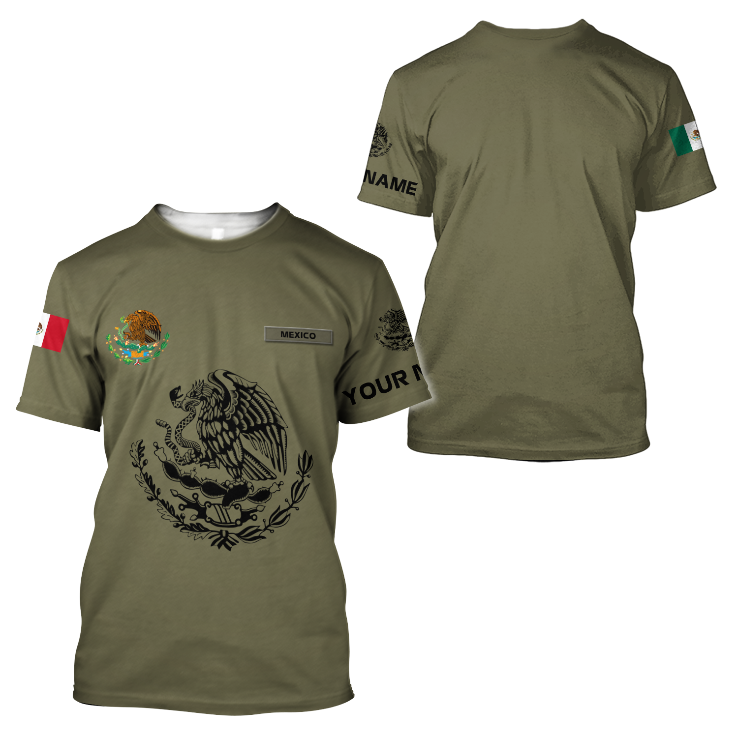 Mexican Customize 3D All Over Printed Shirts For Men And Women PD04012103