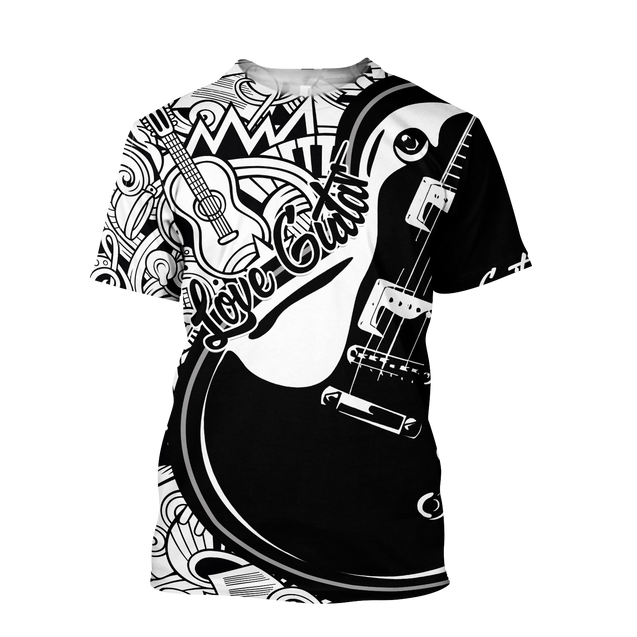 Love Guitar All Over Printed Unisex Shirts