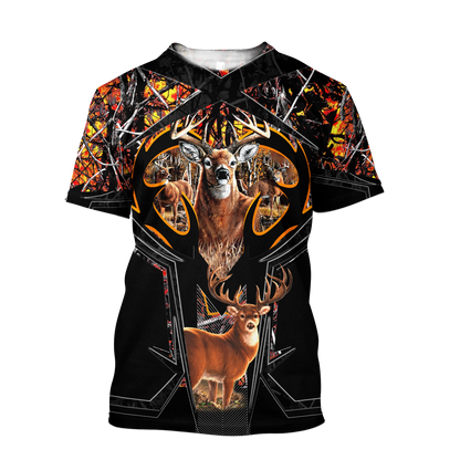 Deer Hunting Camo 3D Hoodie Shirt For Men And Women LAM