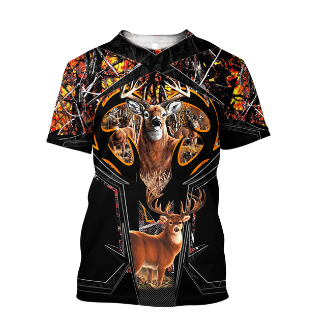 Deer Hunting Camo 3D Hoodie Shirt For Men And Women LAM