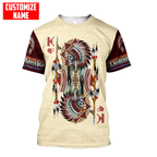 Customized name Native American 3D All Over Printed Unisex Shirts