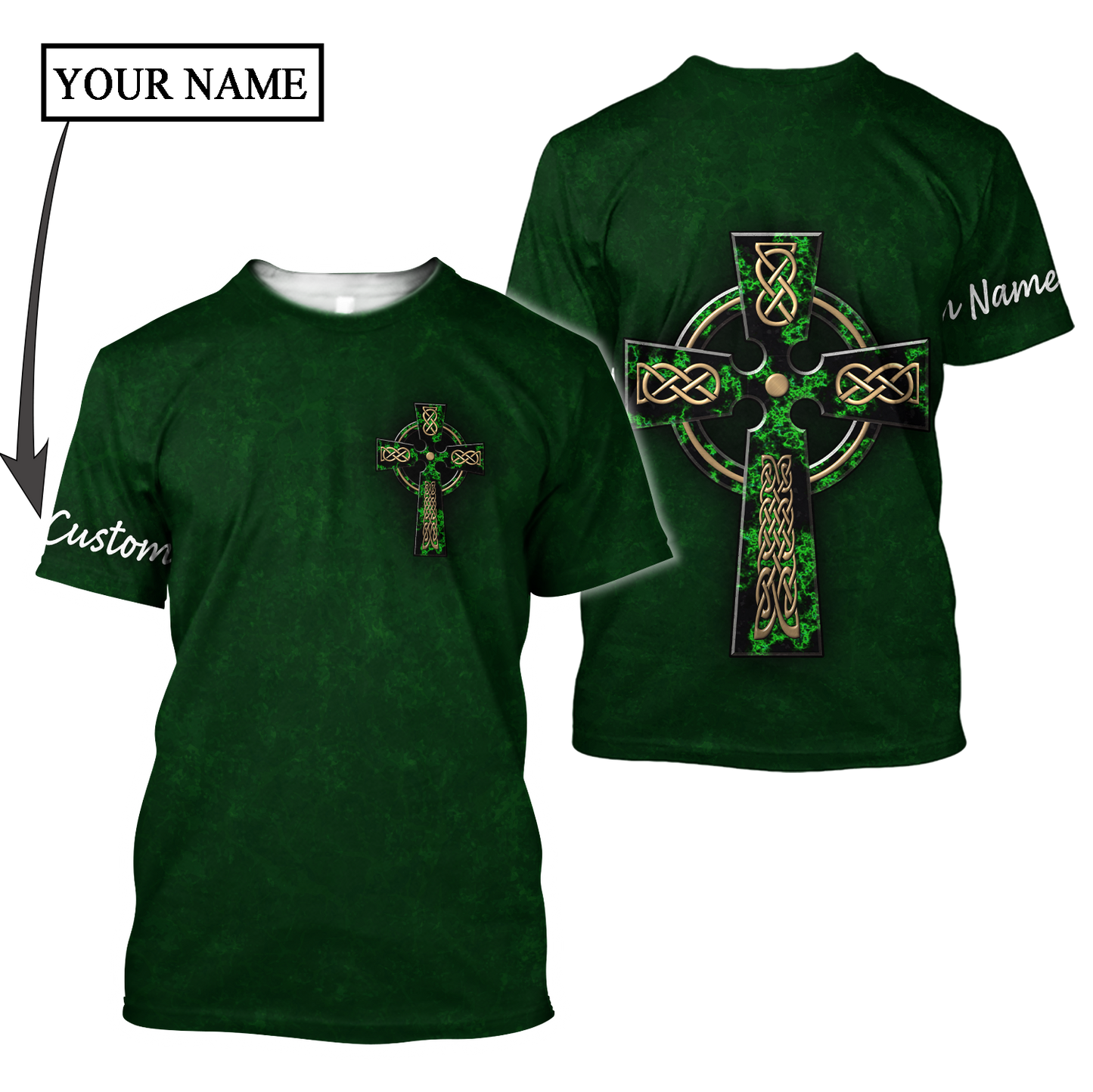 Irish St.Patrick day 3d hoodie shirt for men and women custom name
