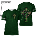 Irish St.Patrick day 3d hoodie shirt for men and women custom name