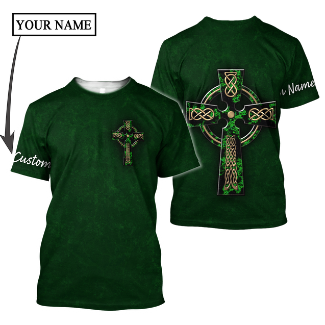 Irish St.Patrick day 3d hoodie shirt for men and women custom name