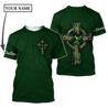 Irish St.Patrick day 3d hoodie shirt for men and women custom name