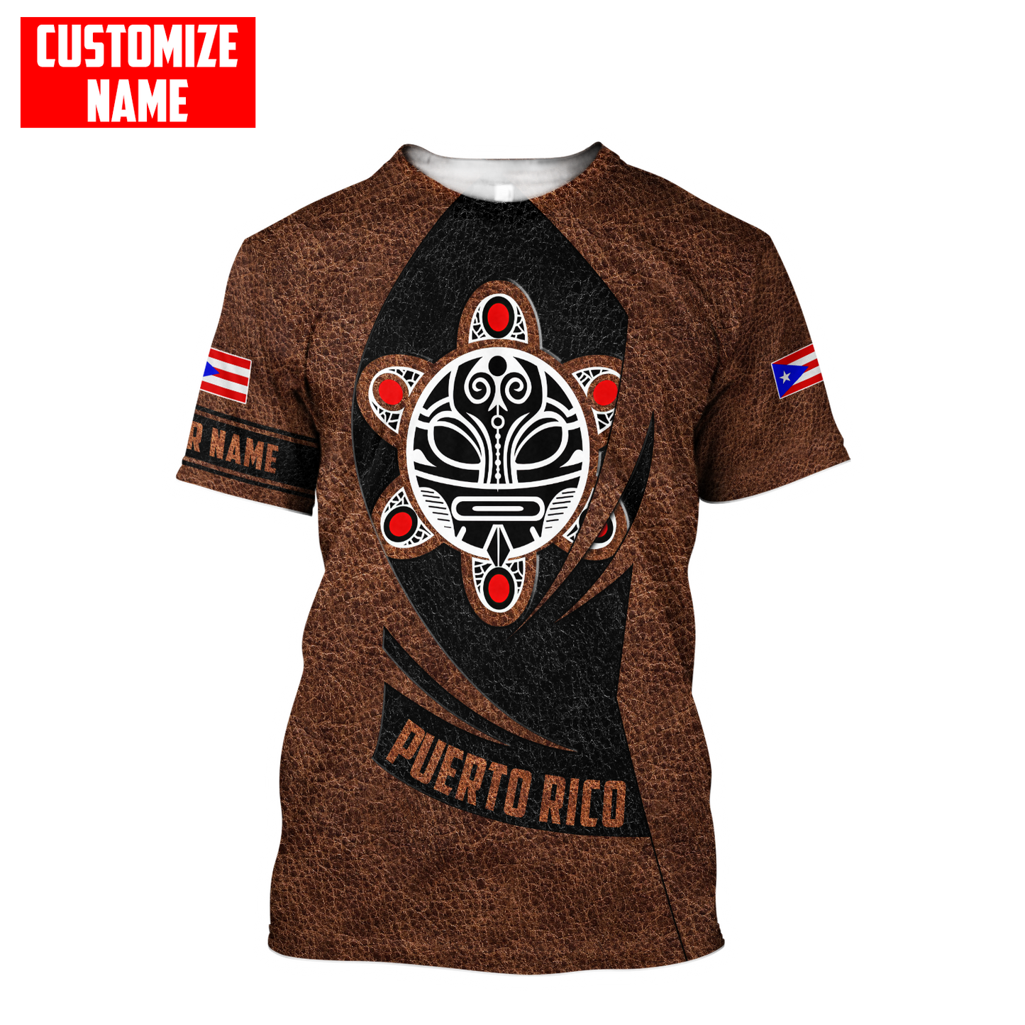 Customize Name Taino Tattoo Puerto Rico Combo T-Shirt And Board Short
