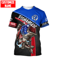 Bass fishing custom name vintage US fishaholic 3D design printed