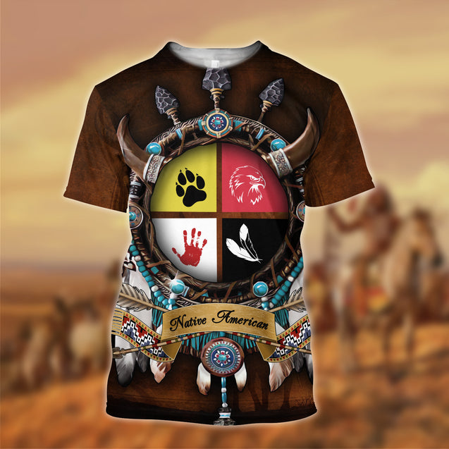 Native American 3D All Over Printed Unisex Shirts