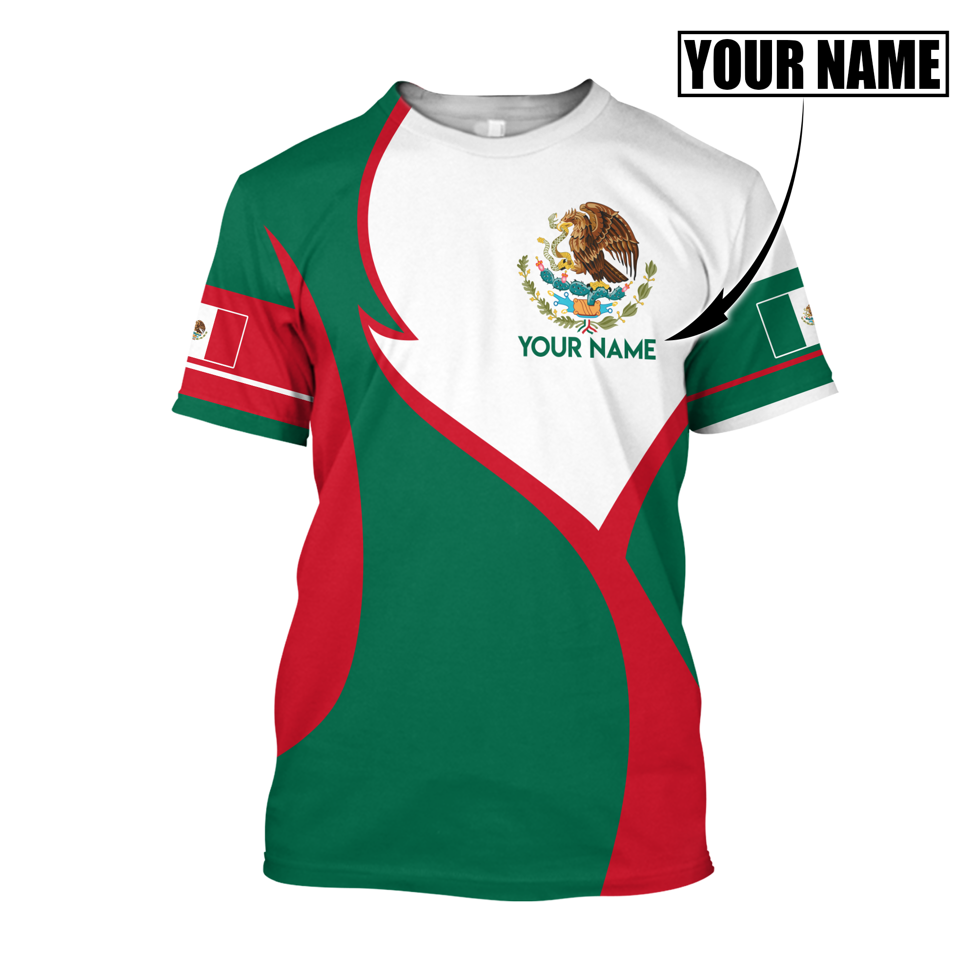 Mexico Hoodie Perionalized 3D All Over Printed Hoodie Shirts