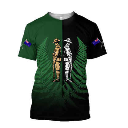 Honor and respect day Soldier 3D print shirts