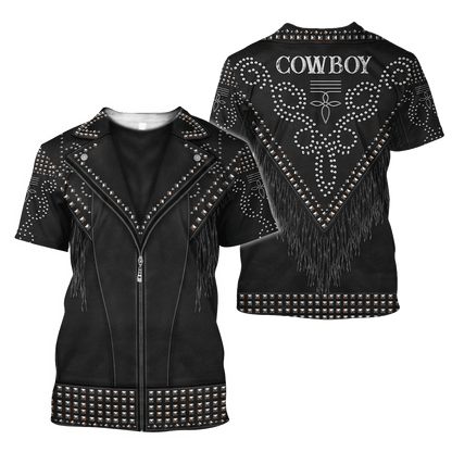 Native Cowboy Jacket No22 Cosplay 3D Over Printed Unisex Deluxe Hoodie ML