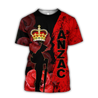 Anzac Day New Zealand Poppy 3D Printed Unisex Shirts TN NTN02042101