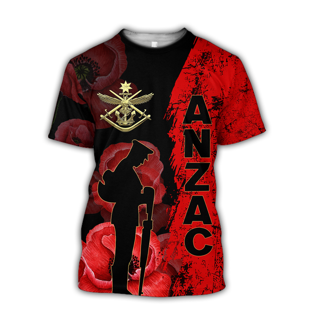 Anzac Day Australian Defence Force 3D Printed Unisex Shirts TN NTN02042102