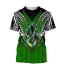 Premium Manaia Silver Fern 3D All Over Printed Unisex Shirts