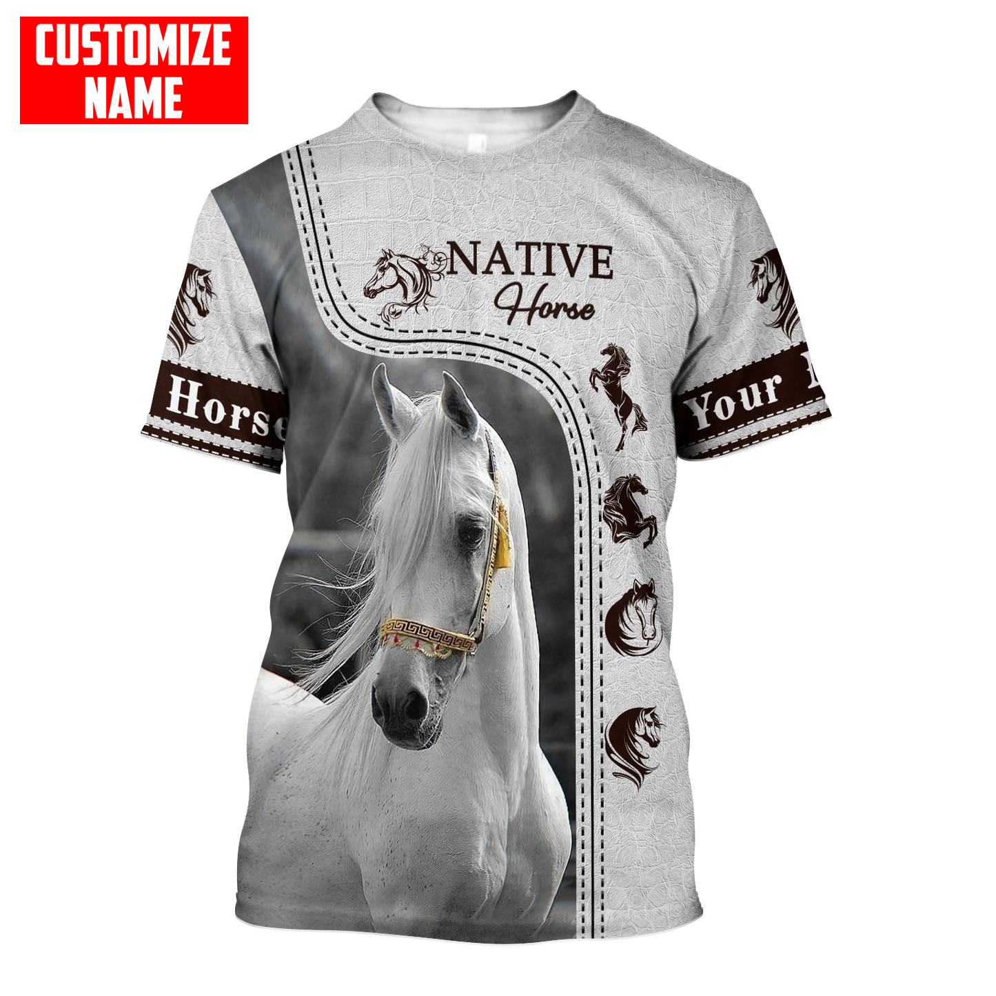 Customized Name Native American 3D All Over Printed Shirts for Women