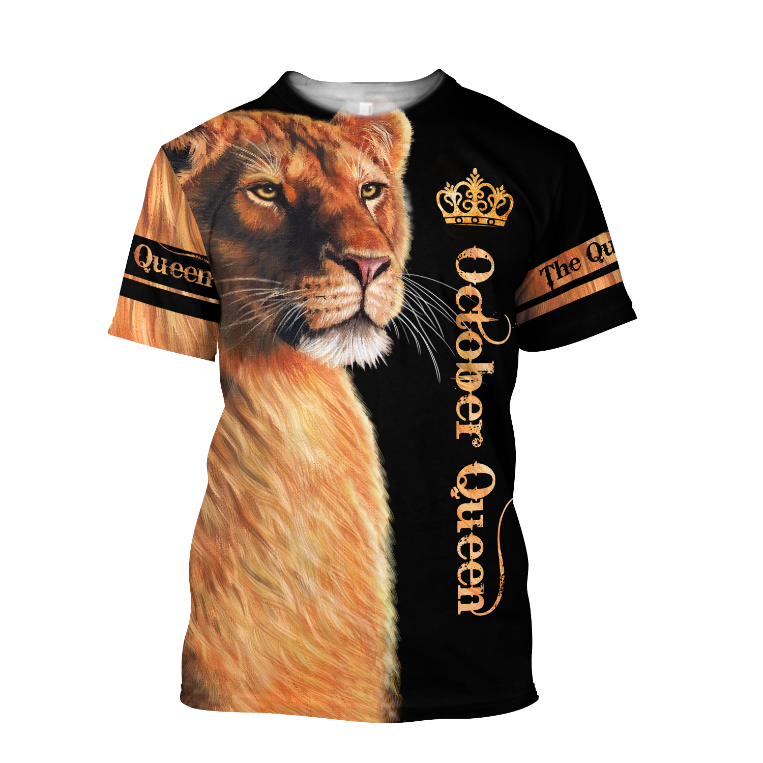 October Lion Queen 3D All Over Printed Shirt for Women