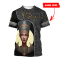 Custom name The Queen Ancient Egypt 3D design print shirts