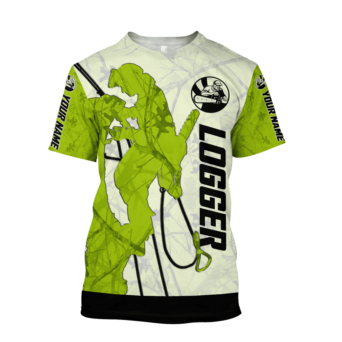 Premium Personalized 3D Printed Logger Shirts MEI