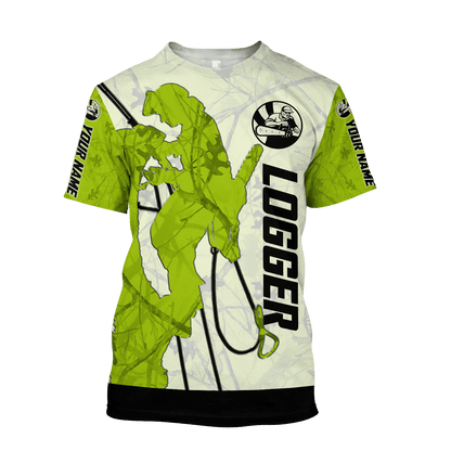 Premium Personalized 3D Printed Logger Shirts MEI