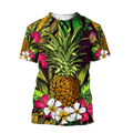 Amazing Polynesian Pineapple Hawaiian Style Unisex Deluxe Hoodie ML