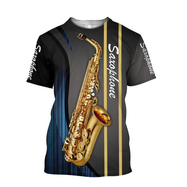 Saxophone Musical Instrument 3D All Over Printed Shirts For Men And Women TN