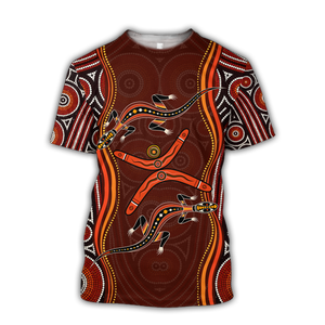 Aboriginal Naidoc Week Heal the Lizard 3D print summer shirts