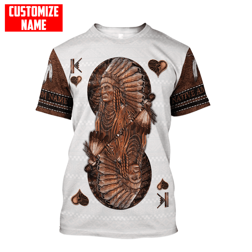 Customized name Native American 3D All Over Printed Unisex Shirts