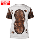 Customized name Native American 3D All Over Printed Unisex Shirts
