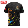 Personalized Name Mexico Combo T-shirt and Short 3D All Over Printed