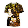 Amazing Polynesian Hibiscus And Tattoo Hawaii Style Unisex Deluxe Hoodie ML