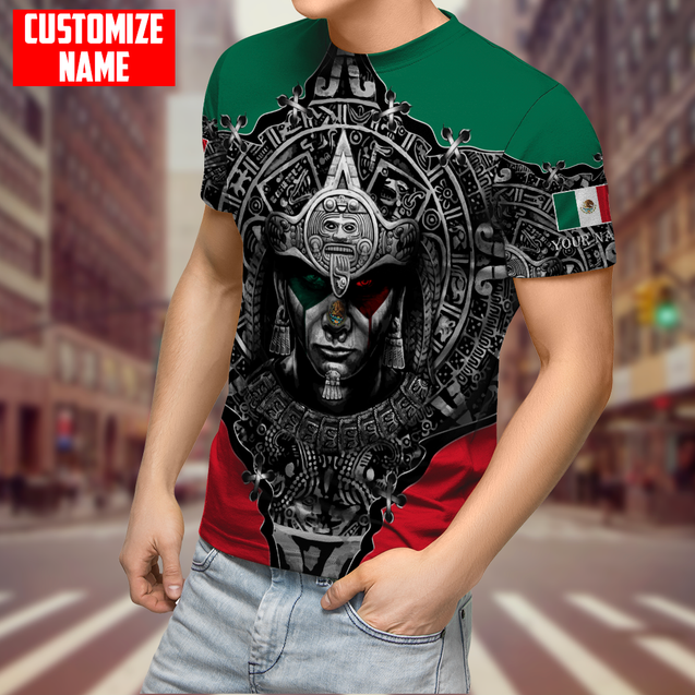 Personalized Name Aztec Mexican 3D All Over Printed Unisex Shirts