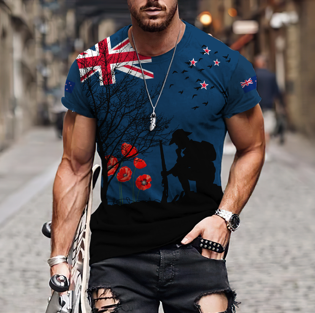 Premium Anzac Day New Zealand 3D Printed Unisex Shirts TN