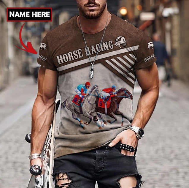 Personalized Name Horse Racing 3D All Over Printed Unisex Shirts TNA24042104