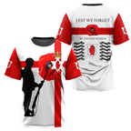 36th Division Remembrance Day Lest We Forget 3D All Over Printed Unisex Shirts