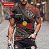 Custom name Aboriginal dots Zip pattern 3D design printed shirts