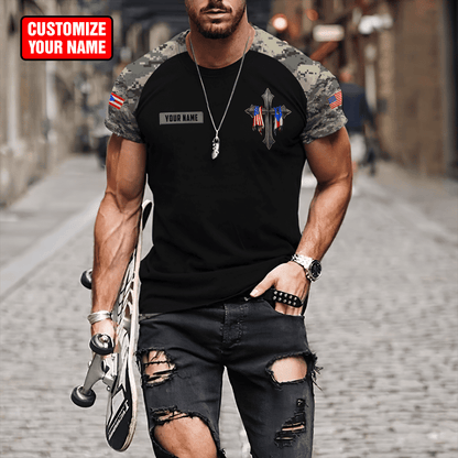 Customize Name Puerto Rico 3D All Over Printed Unisex Shirts