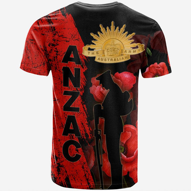 Premium Anzac Day New Zealand And Australia Culture Poppy 3D Printed Unisex Shirts TN