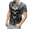 Aztec Mexican Skull 3D All Over Printed Unisex Hoodie