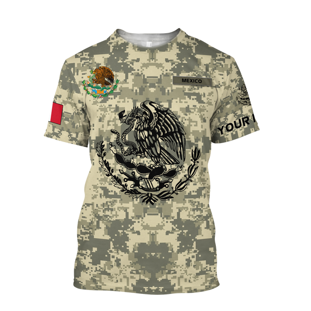 Personalized Mexican Army 3D All Over Printed Shirts