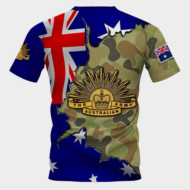 Premium Anzac Day Australian Army Camo 3D Printed Unisex Shirts TN