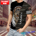 Customized Name Native American 3D All Over Printed Unisex Shirts