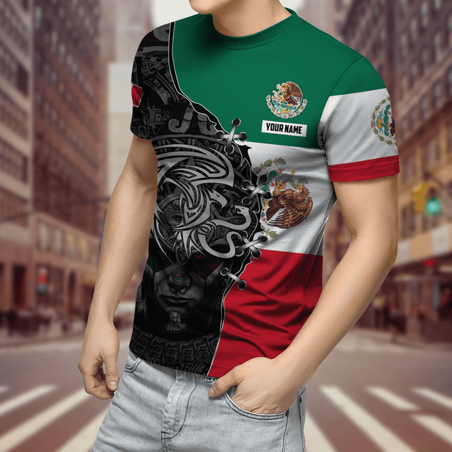 Aztec Mexico Persionalized 3D All Over Printed Unisex Shirts