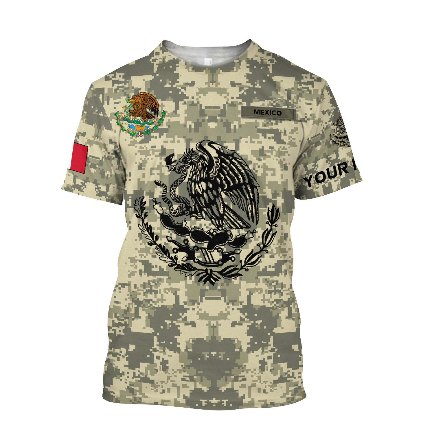 Personalized Mexican Army 3D All Over Printed Hoodies